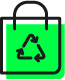 Icono de bolsas compostables