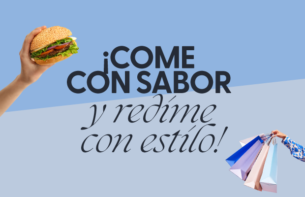 ¡Come con sabor y redime con estilo! 