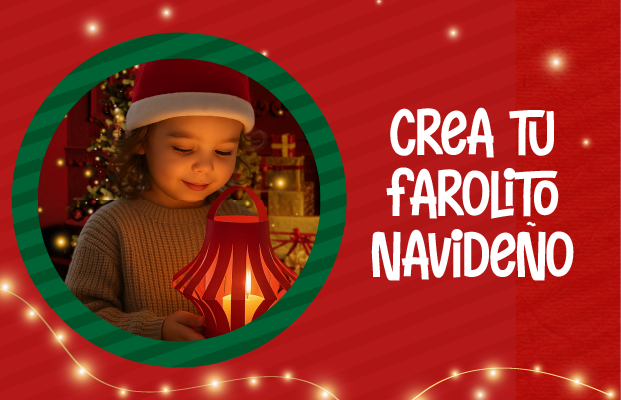 Crea tu farolito navideño